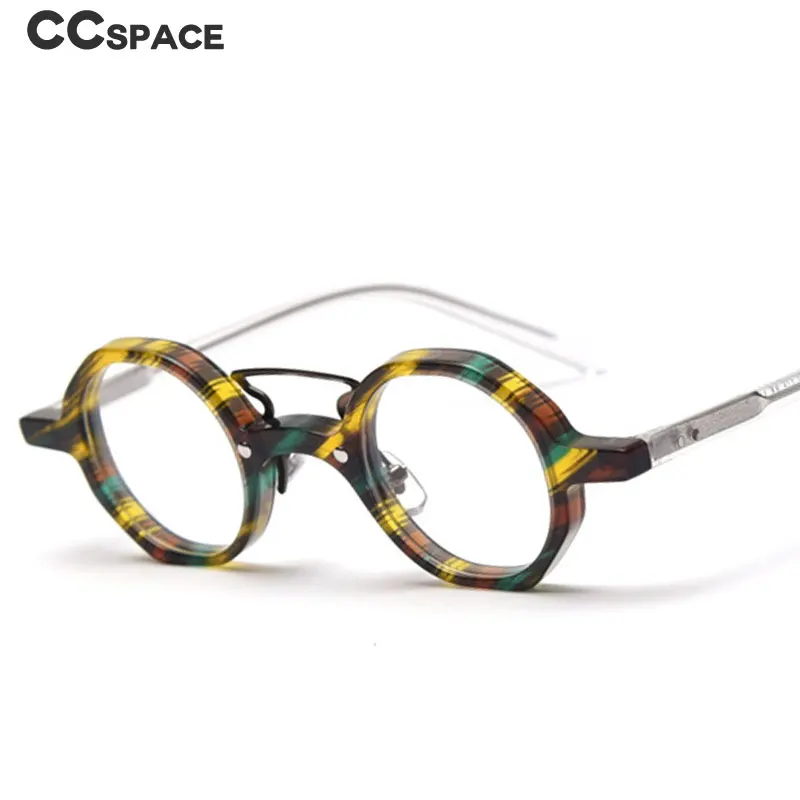 49833 Retro Polygon Acetate Optical Glasses Frames Men Women Fashion Computer Eyeglasses