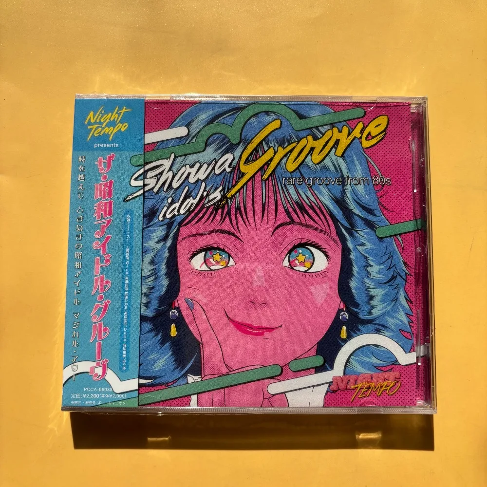 Night Tempo presenta el CD Shouwa Idol Groove, un álbum de música japonesa de estilo retro city pop, funk y disco para colección de fans, disponible en stock.