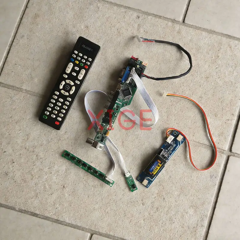 For LP171WP6 LP171WP3 LP171WP5 LP171WP7 Matrix Controller Drive Board DIY Kit 1440*900 HDMI+VGA+AV+USB 1440x900 LVDS-30Pin 2CCFL
