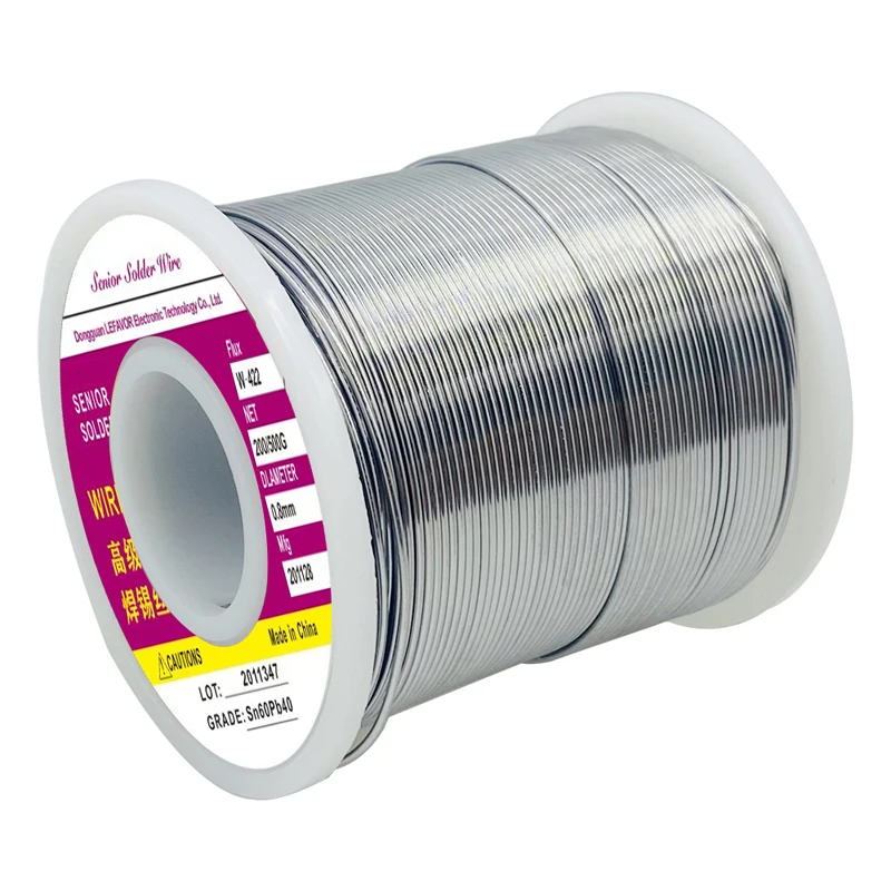 1PC 0.8mm 200 Grams of Lead Soldered Wire with Rosin High-purity Low Temperature Soldered Wire Household Tin