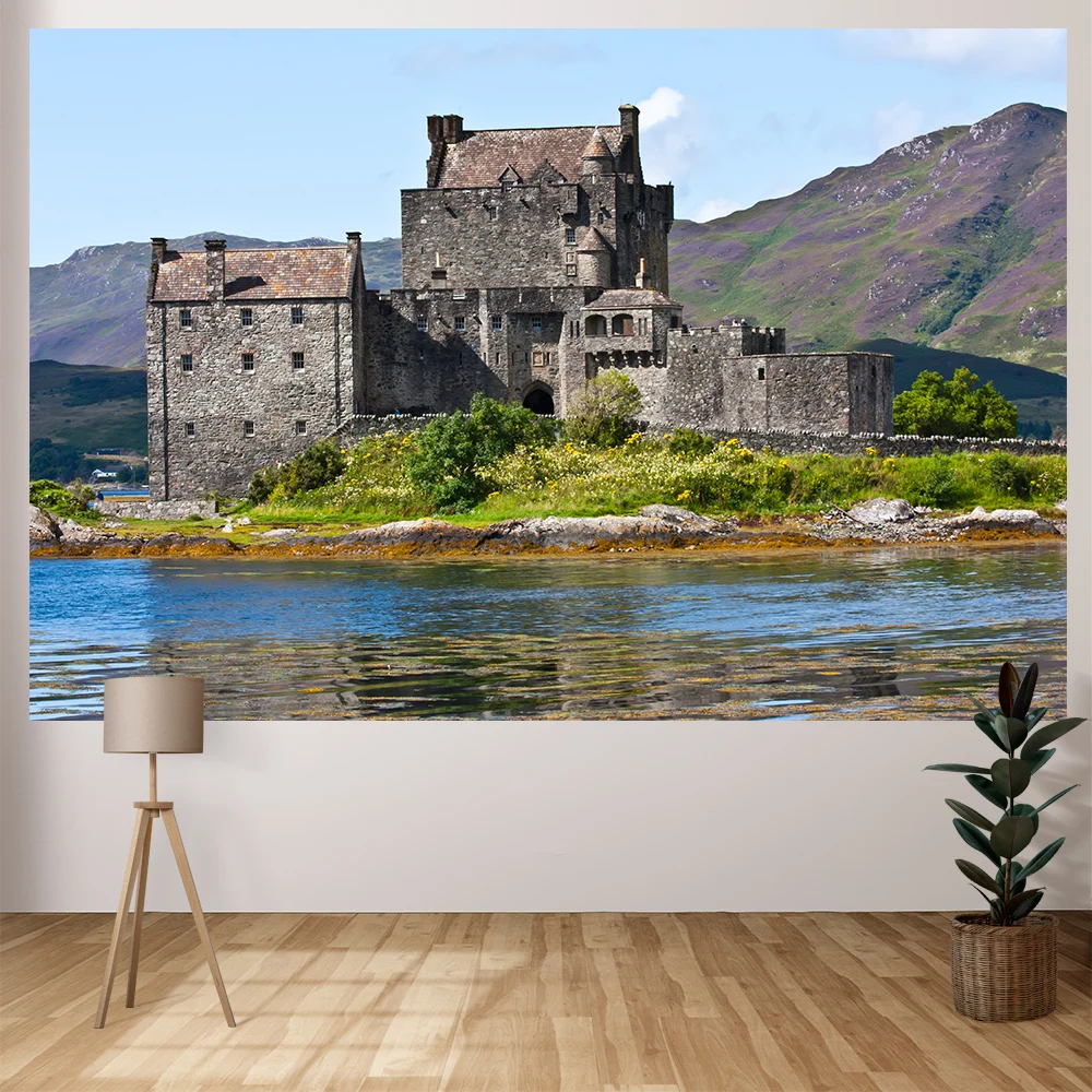 Nature Phong Cảnh Ngôi Làng Miền Núi Rừng Lâu Đài Backdrop Bé Chân Dung Danh Bạ Hình Ảnh Cho Photo Studio Nhiếp Ảnh Nền
