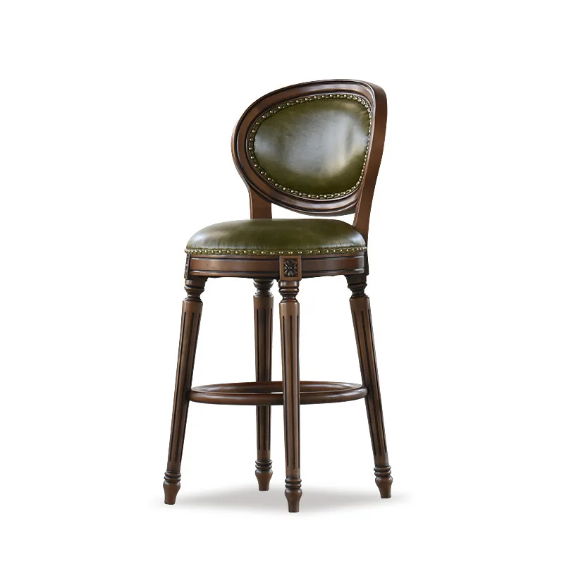 

American birch dining chair European restaurant bar chair breakfast chair stool bar stool back furniture