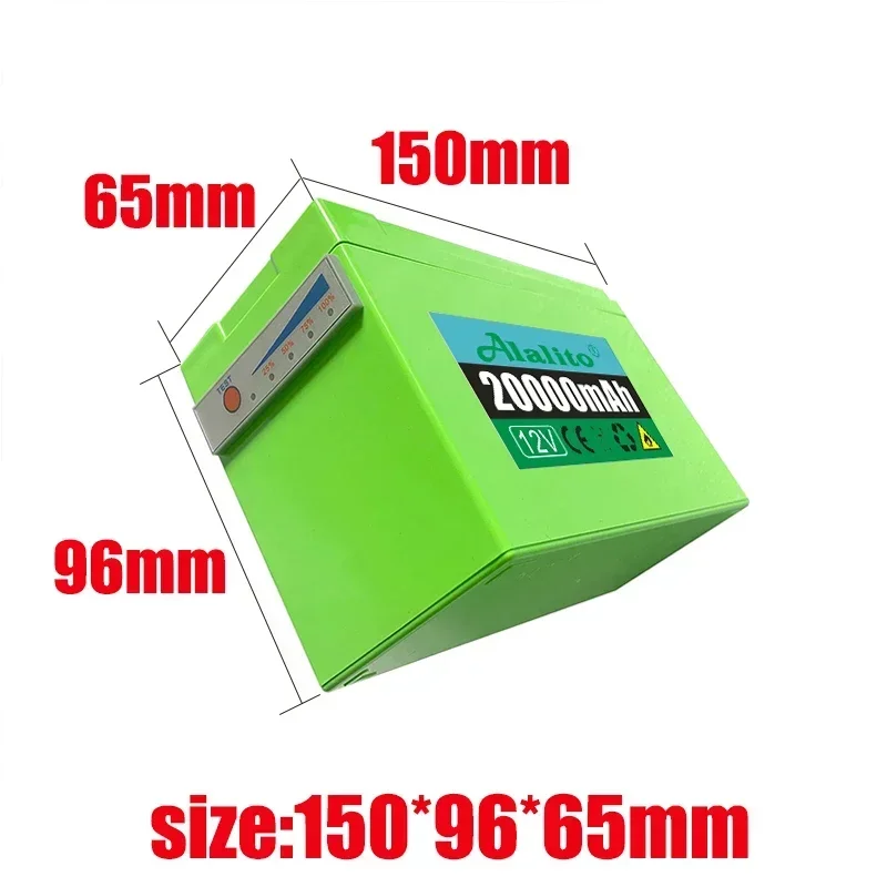 NEW Sprayers 12V 60Ah Built-In High Current 30A BMS 18650 Lithium Battery Pack For Electric Vehicle Batterie 12.6V Charger