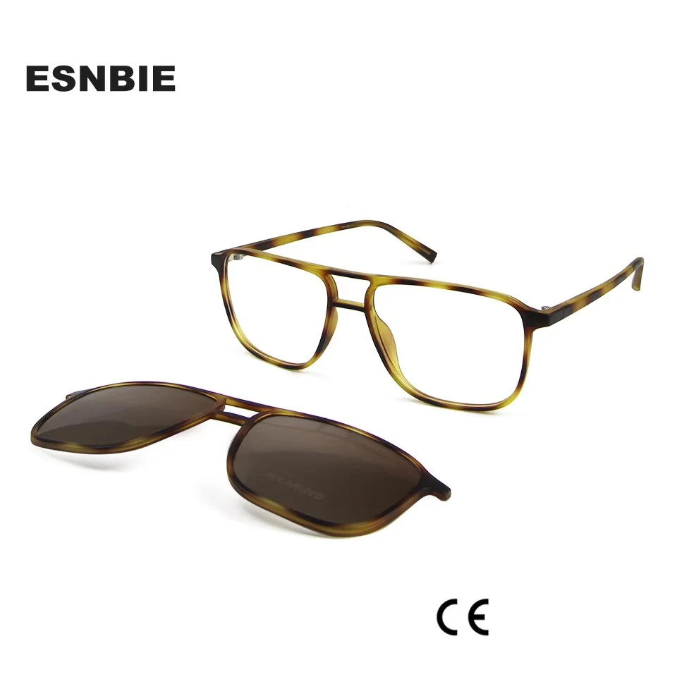 Aviation Eyeglasses Men TR90 Frame Glasses Polarized Magnet Clip On Sunglasses Pilot Women Optical Myopia Prescription Eyewear