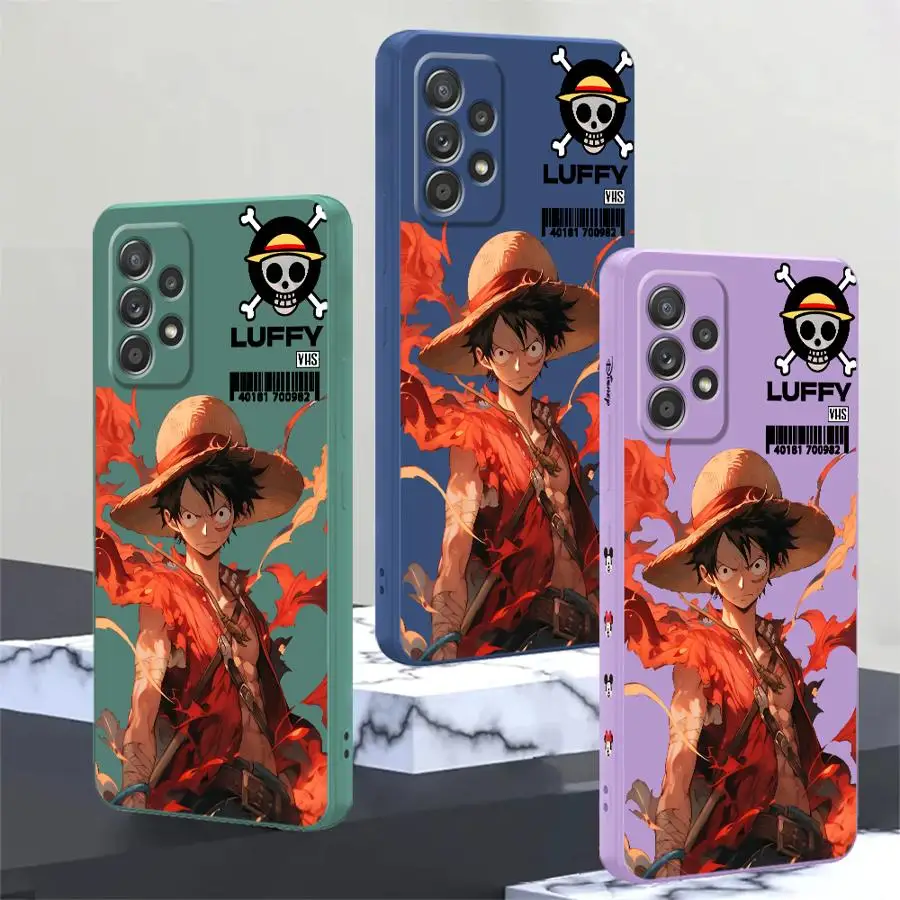 Anime Ones Pieces Case for Samsung Galaxy A51 A36 A26 A34 A22 A52 A16 A13 A14 A35 A15 A24 A11 A12 Phone Cover