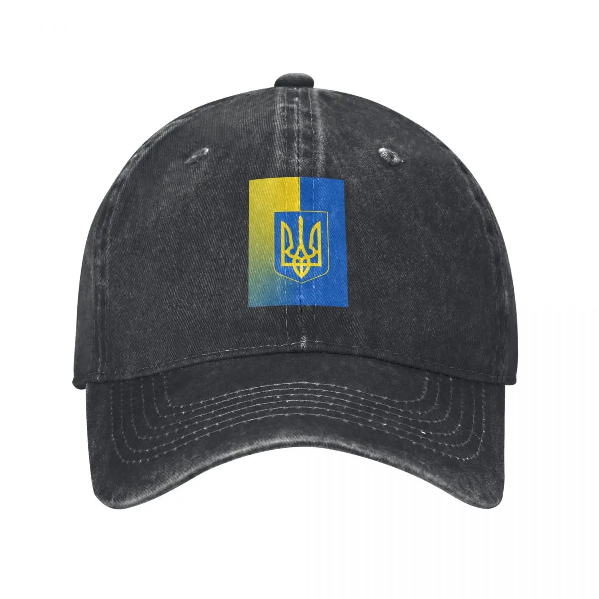 Flag Of Ukraine  Baseball Caps Fashion Washed Denim Hats Outdoor Adjustable Casquette Streetwear Baseball Cowboy Hat for Unisex