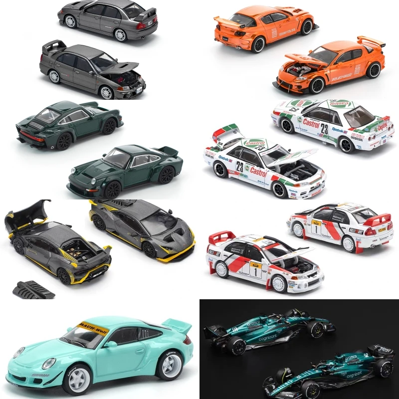 

(Pre-Order) XCartoys x POP RACE 1:64 RWB997 / BNR32 / HURACAN / Lancer / AMR23 Diecast Collector's Vehicle Model Car