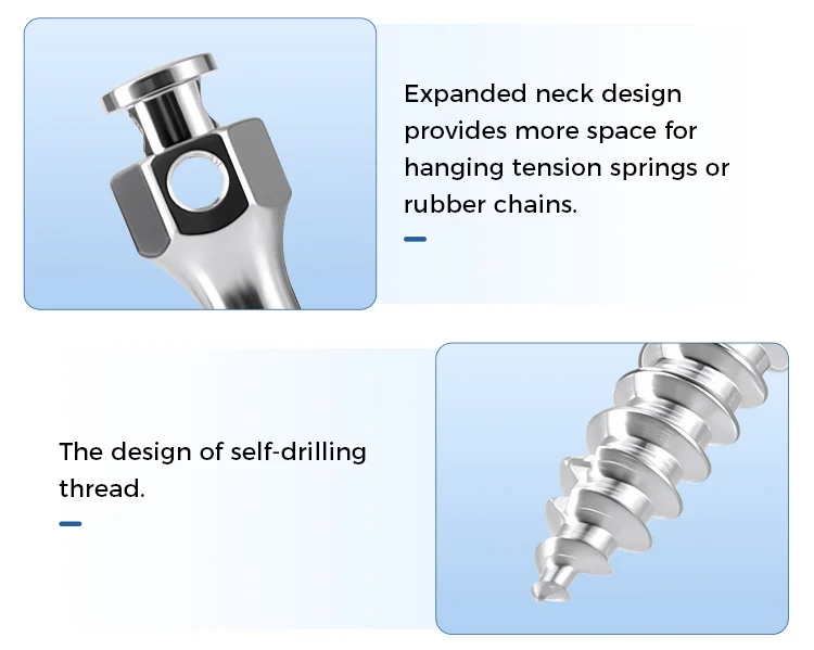 AZDENT Dental Orthodontic Mini-Schraube Sterile Titanlegierung Selbstbohrende Gewindeschrauben Implantat-Mikroschrauben Zahnmedizin – Detail 13