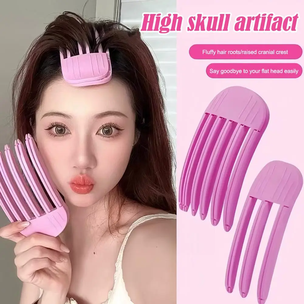 Nuovi 3/6 denti soffici radici dei capelli alto teschio artefatto tornante naturale soffice Traceless capelli strumenti per lo Styling di bellezza per pigro