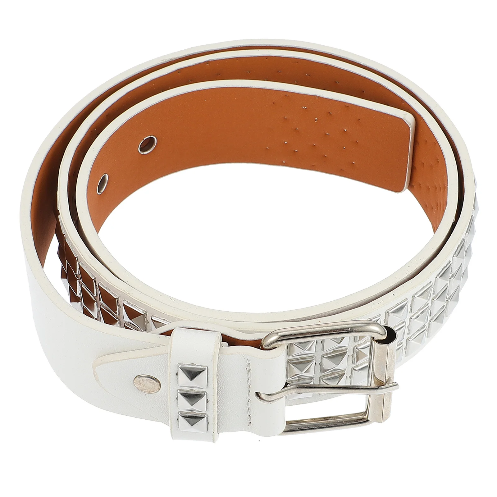 

1pc Rivet Fashion Belt Lightweight Durable Decorative Decorative Waistband Band Waist Belt For Daily Party Holiday Use