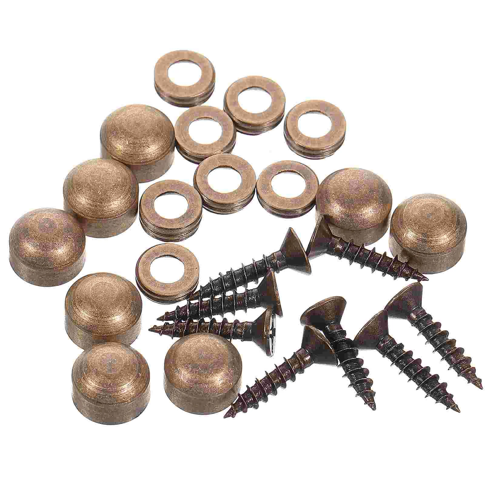 Mirror Self-tapping Screw Cap Decorative Screws Hardware Garland Copper Fixing with Caps