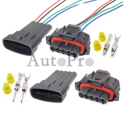 1 Set 5 Hole 1928405136 1928403738 AC Assembly Auto Crankshaft Position Sensor Waterproof Socket Car Male Female Docking Plug