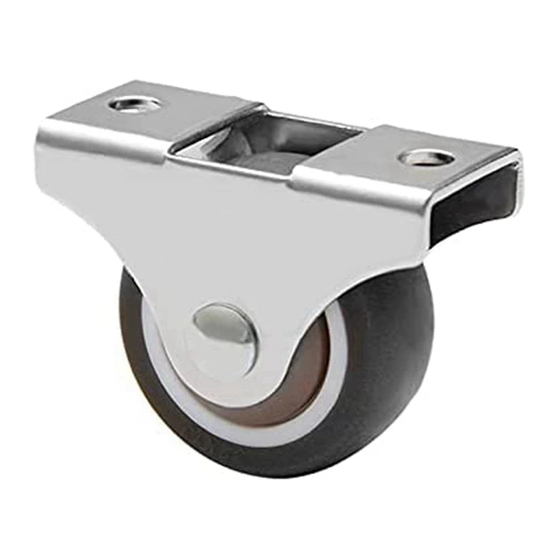 Mini ruedas móviles direccionales para muebles, ruedas fijas pequeñas de 25Mm, 12 piezas