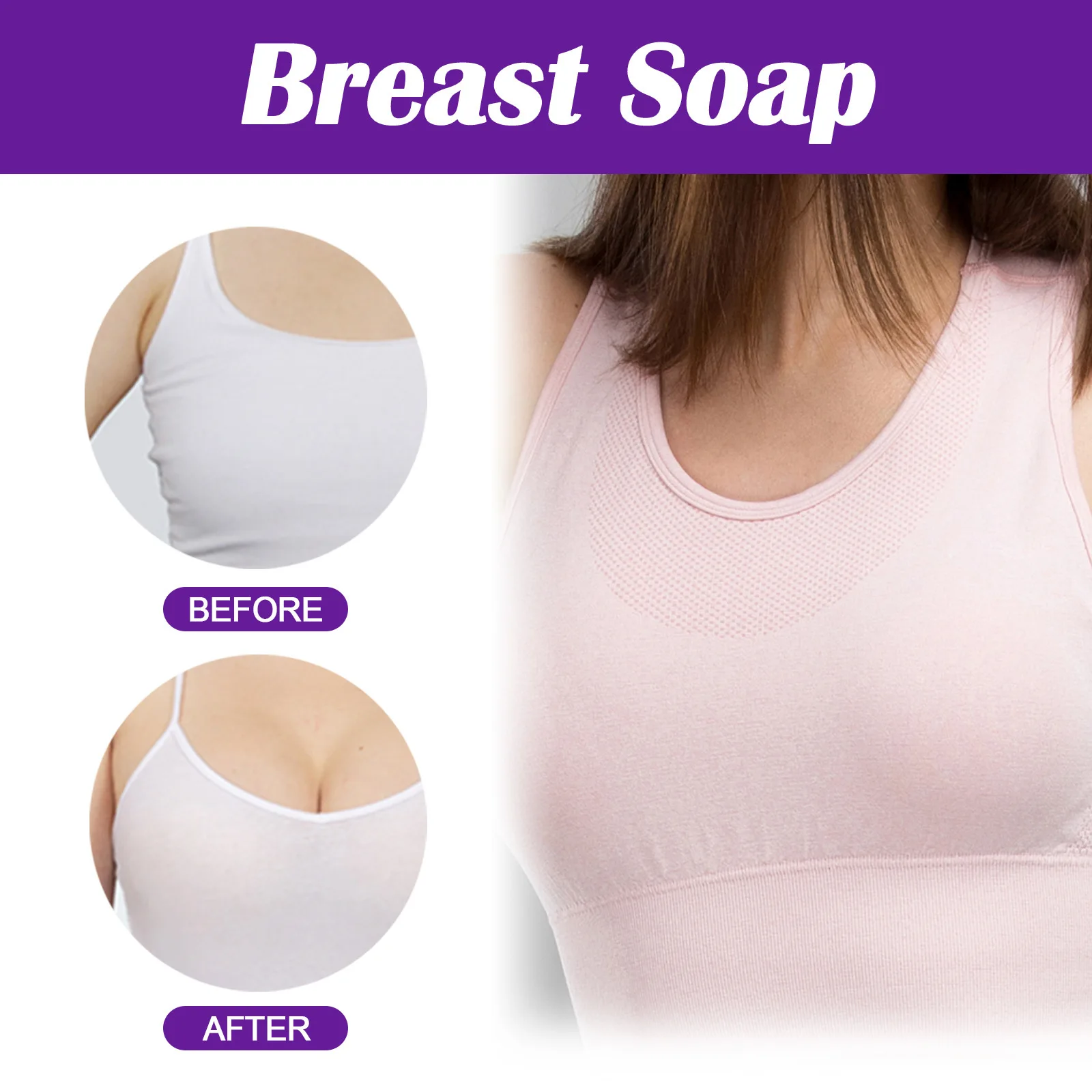 Breast Enlargement Soap Chest Enhancement Improve Sagging Promote Hormones Effective Cleaning Bigger Flat Body Treatment Product