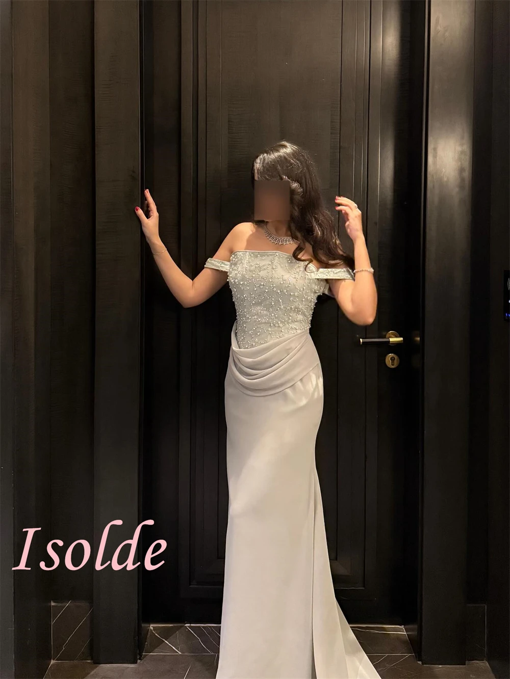 

Customized Classic Chiffon Evening Dress Exquisite Off the Shoulder Sleeveless Celebrity Gowns Luxury Homecoming Dresses