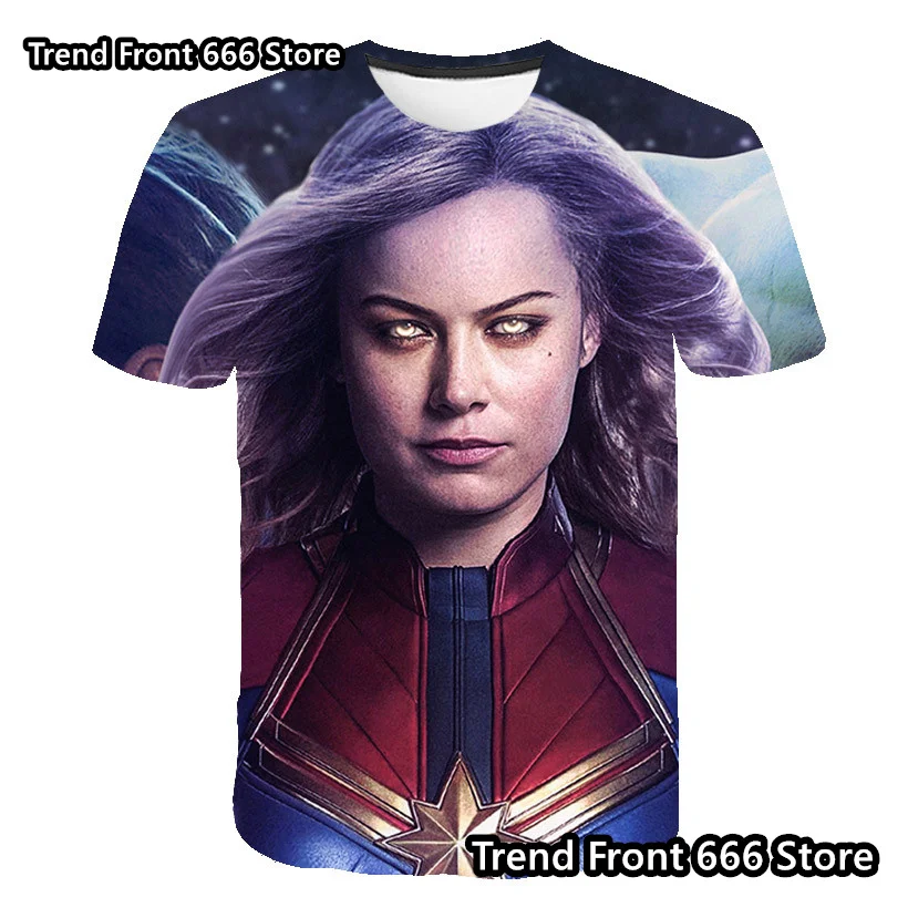 Summer Marvel Superhero Kids Mens Family Look The Avengers t shirt 3D Prited T shirts Boys Short Sleeve Cos Parent-child outfit