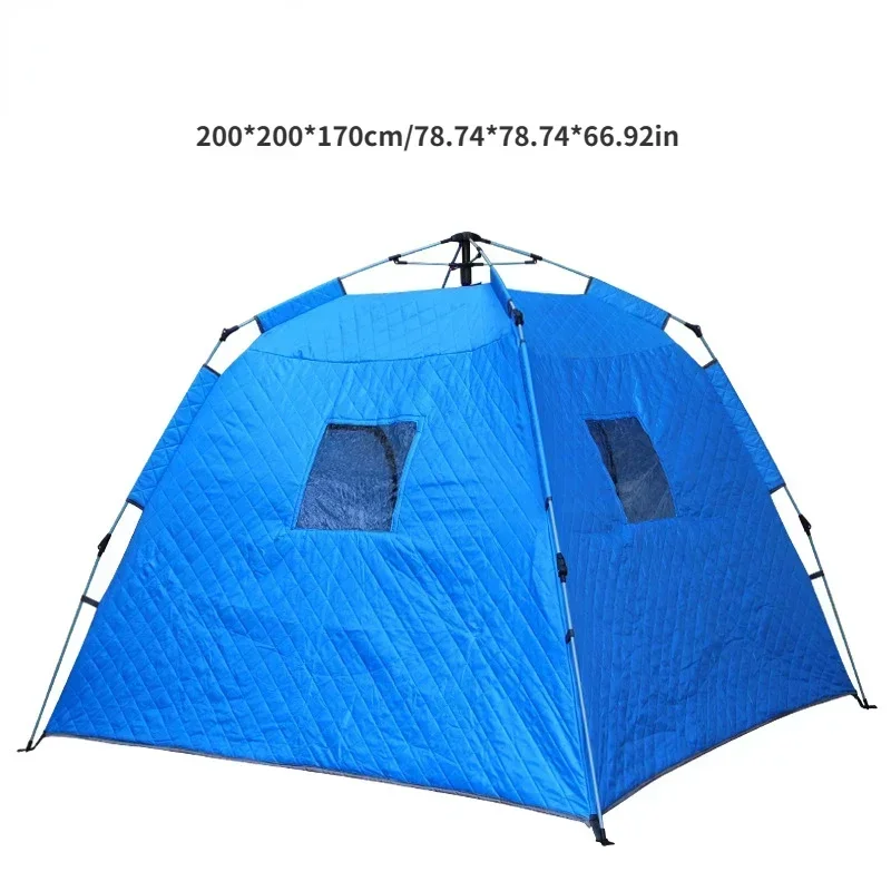 Portable Ice Fishing Shelter Easy Set-up Waterproof  Windproof Winter Tent for Outdoor Camping Hiking Cold Weather Protection