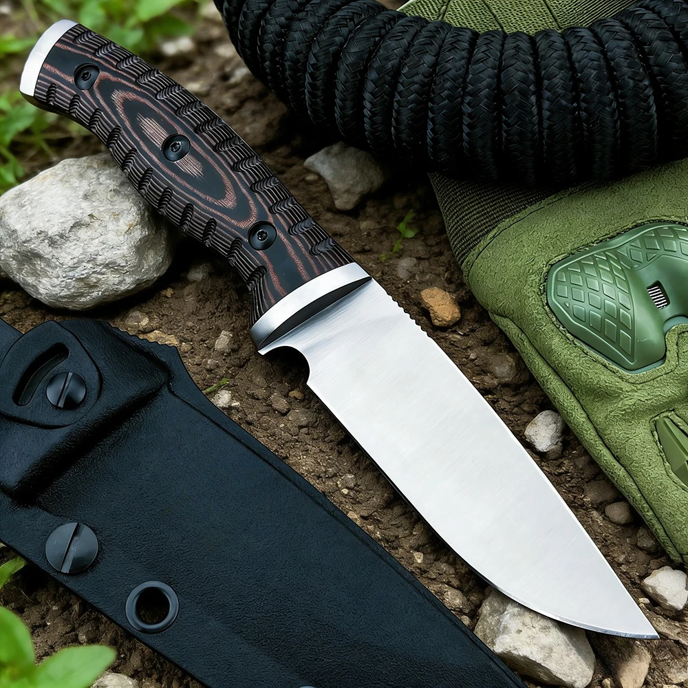 

853 Practical Outdoor Camping Lightweight Fixed Knife Wilderness Climbing Hiking Compact Knife Jungle Backpacking EDC Tools Gift