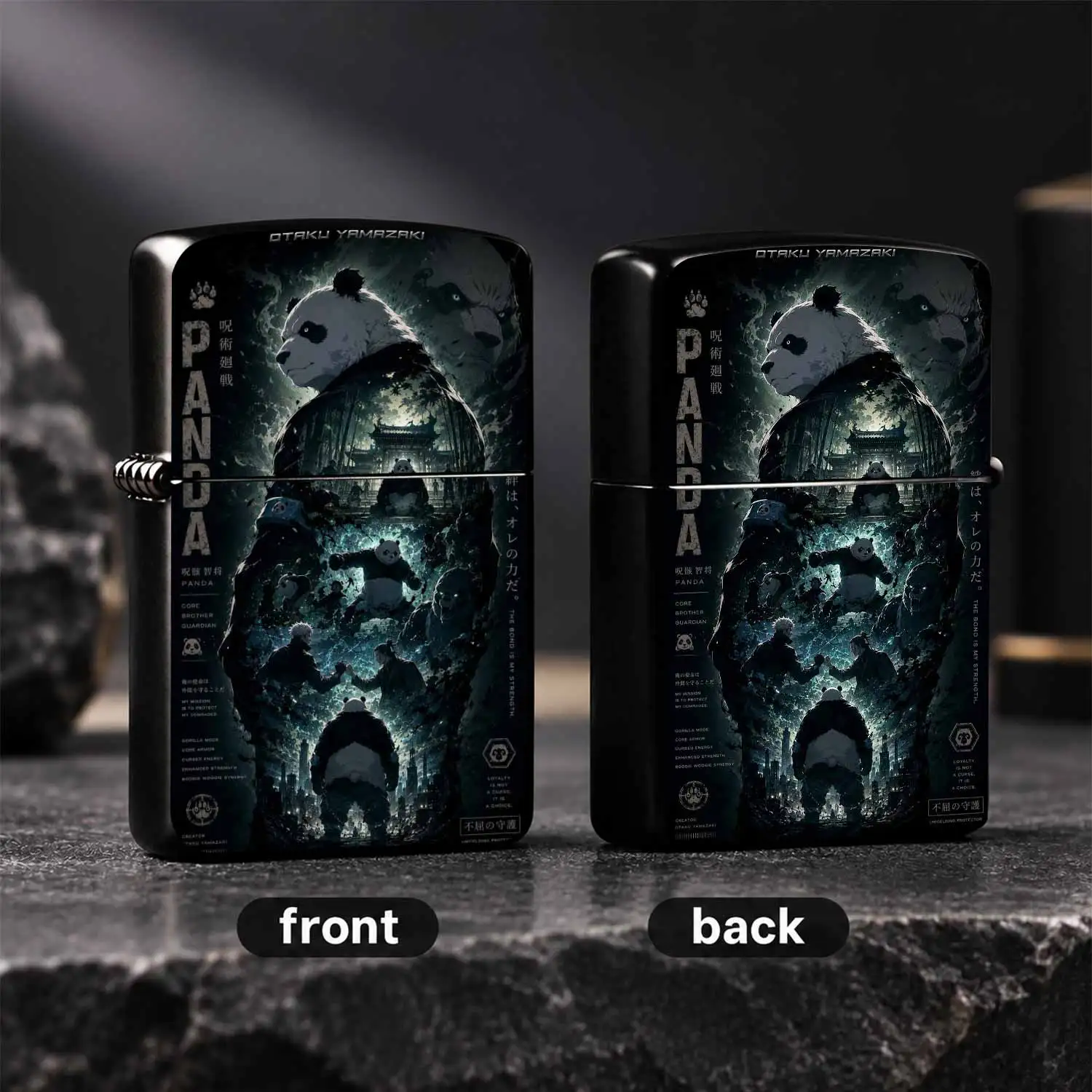 Anime Jujutsu World Themed Panda Pattern Portable Pocket Companion Stylish Daily Carry Accessory Perfect For Hangouts Outdoor Trips Gifting To Anime Fans Unique Creative Collectible Piece With Cool Atmospheric Design Great For Casual Dates