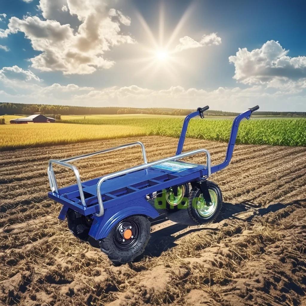 Load 500 kg Multi-Functional Lightweight Design Agricultural Transport Garden Cart Farm Wheelbarrow Electric Charging Trolley - Image 5