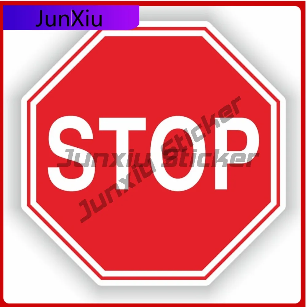 

Наклейка с знаком остановки для автомобиля, забавная, милая, с защитой от УФ-излучения, виниловая наклейка для автомобиля, грузовика, внедорожника, окна, бампера, ноутбука