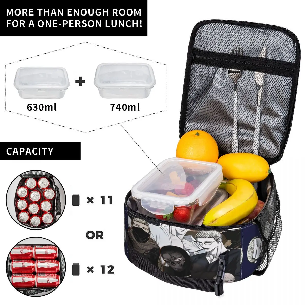 Korean Online Comics Shutline Gay Love Lunch Bag Outdoor Picnic Lunch Box For Casual Design Thermal Lunch Bags  Cooler Bag