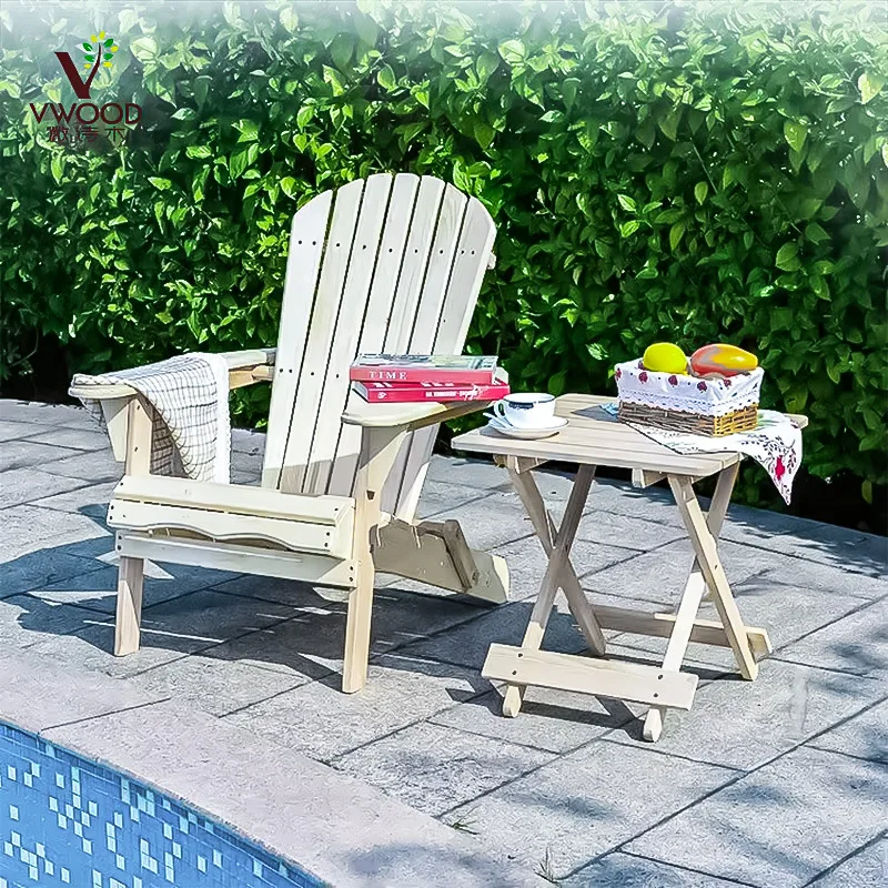 

Log frog chair, poolside table and chair combination
