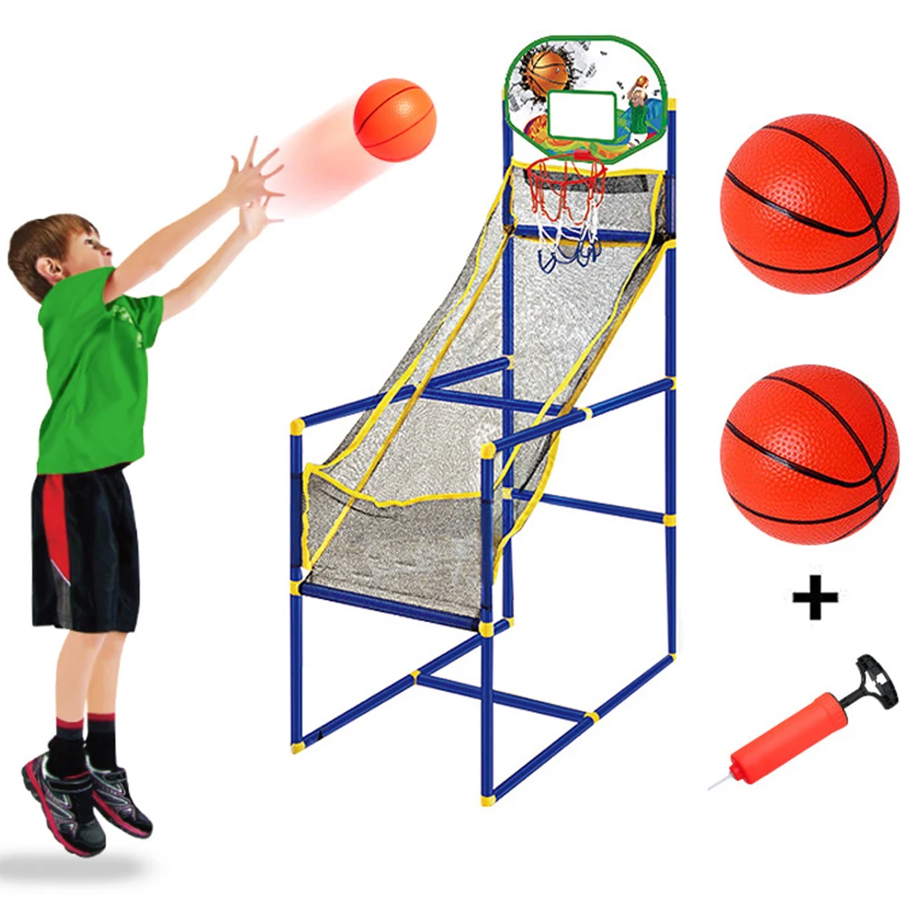 Indoor Basketball Shooting Machine Room Basketball Hoop Kids Arcade Basketball Game Set Sports Playset Basketball Training Toy