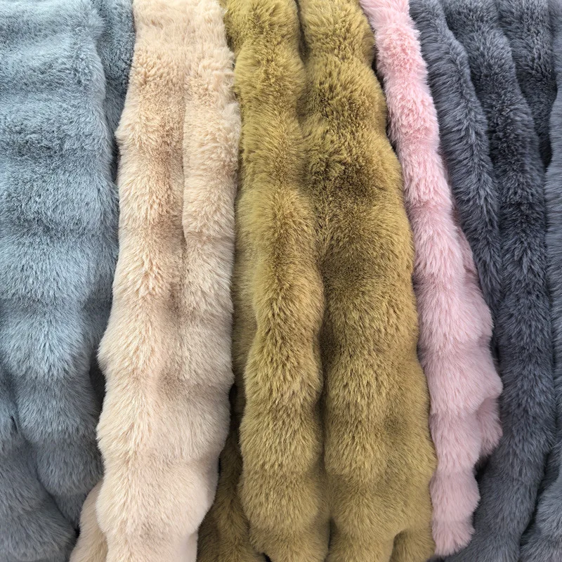 

Пузырьковый фланелевой материал, бутик, утолщенная имитация кролика, бархатная подушка, диванная подушка, одеяло, ткань, оптовая продажа