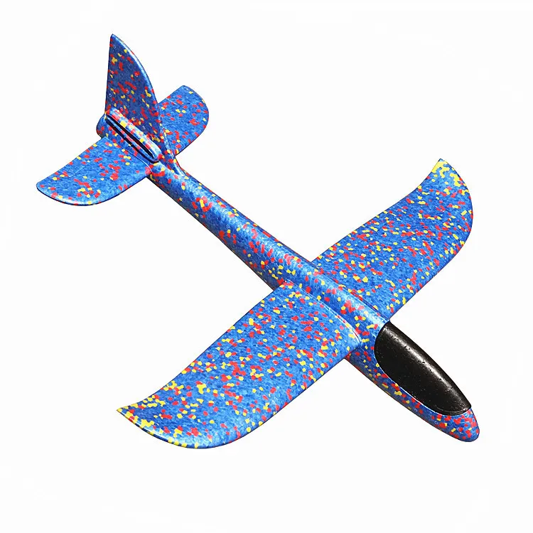 Avion Planeur En Mousse 48 Cm - Jouet Volant Cascadeur LED - Activité Plein Air Enfant - Avion Facile à Piloter - Cadeau Anniversaire