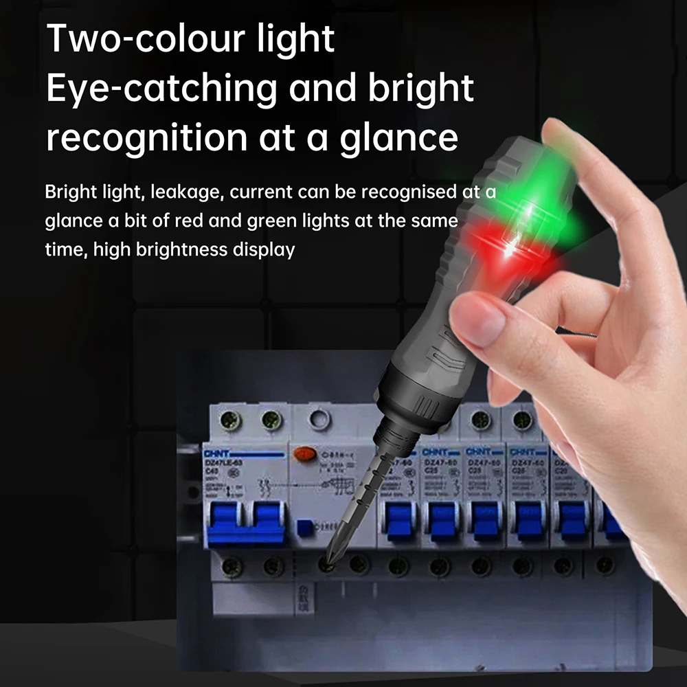 Electric Voltage Tester Pen with Indicator Multi-function Intelligent Induction Screwdriver Electrician Tools 24-250V