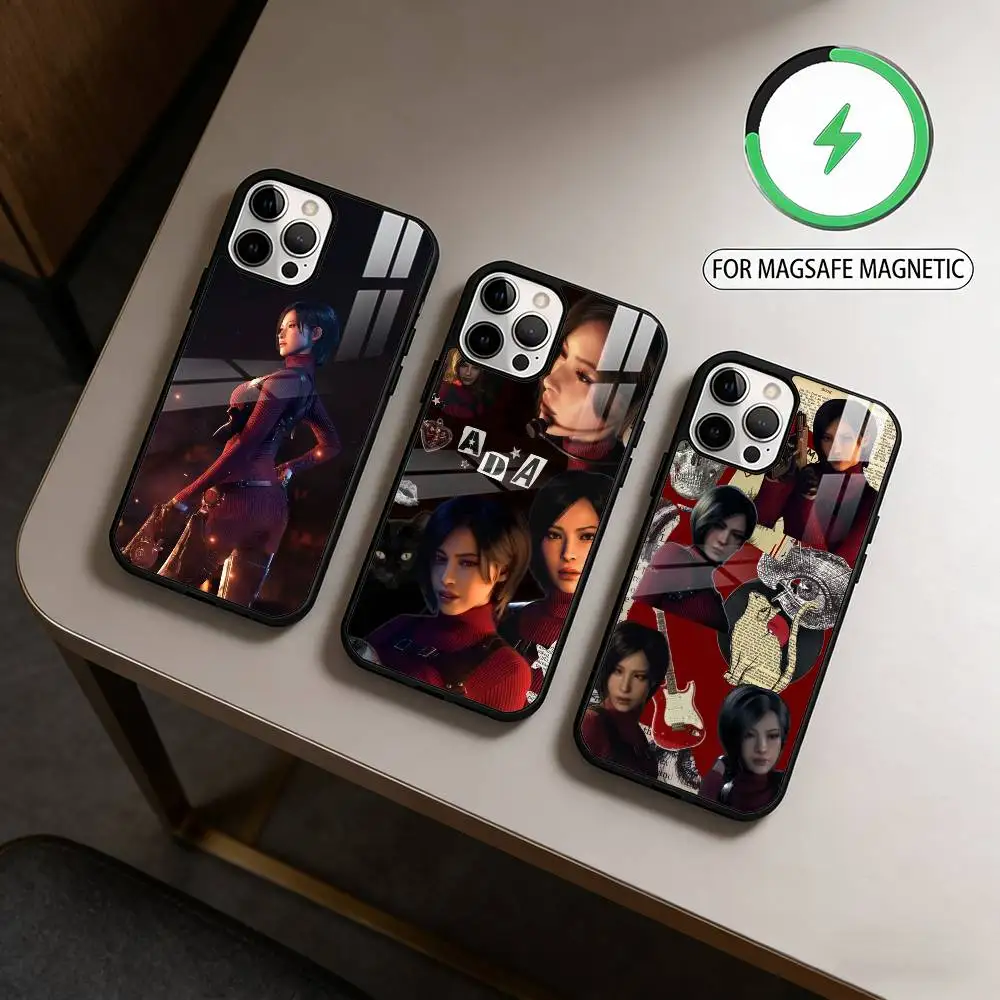 

Ada Wong R-Resident E-Evil Phone Case For iPhone17,16,15,14,13,12,11 Plus,Pro Max Magnetic For Magsafe Wireless Charging