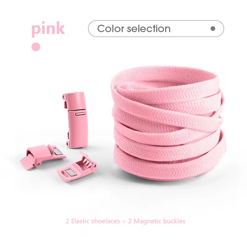 Magnetic Lock Shoelaces without ties Colorful Elastic Laces Sneakers No Tie Shoe laces Kids Adult Flat Shoelace Rubber Bands - Image 14