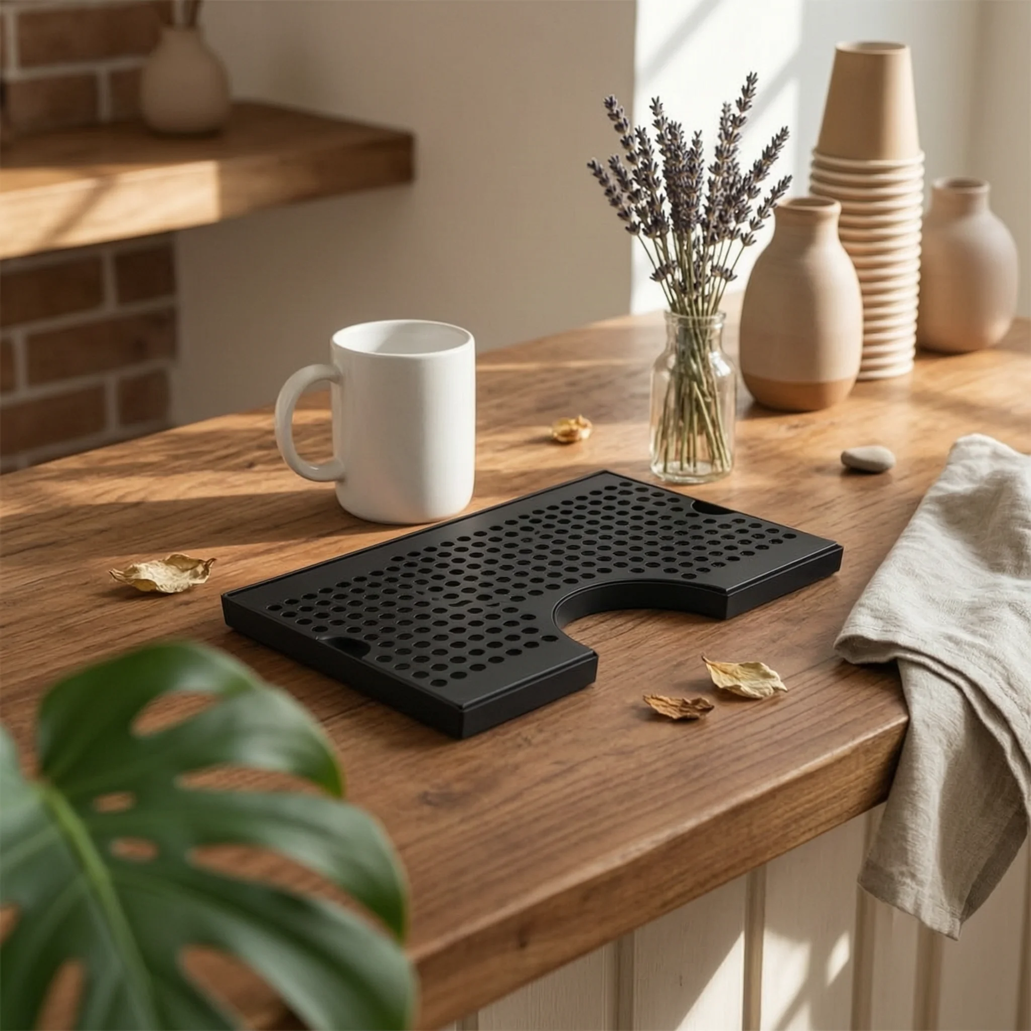 Spill Tray with Perforated Top Easy to Clean Stainless Steel Spill Tray Rustproof Professional for Bartenders, Bar Counter