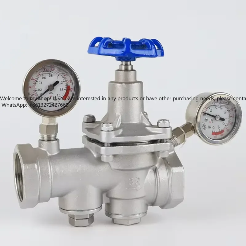 WCB CF8 Stainless Steel SS304 Diaphragm DN15 Pressure Reducing Valve with Filter Control Structure for Water Media