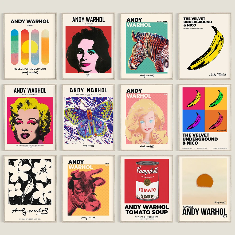 Famous Pop Art Funny Woman Animal Canvas Painting Colorful Poster and Print Wall Art Picture for Living Room Cuadros Home Decor