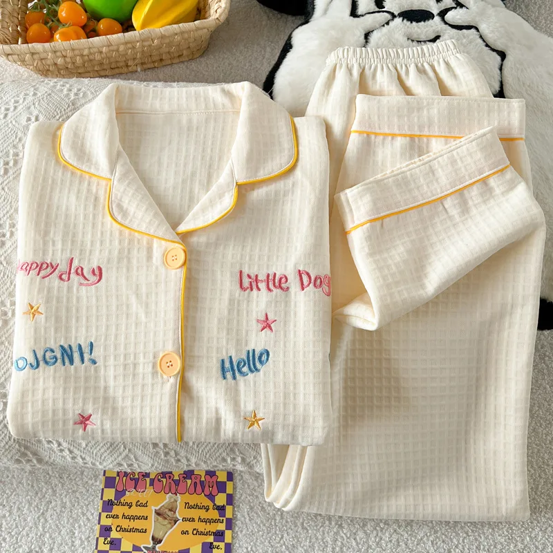 طقم بيجامة نسائي من PJs بيجامة شتوية دافئة ملابس منزلية عصرية طقم بيجاما لطيف وناعم بيجامة مغلفة