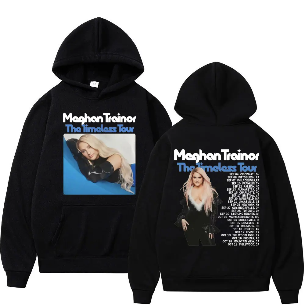 

Singer Meghan Trainor Graphic Hoodies The Timeless Tour 2024 Hooded Sweatshirts Men's Women's Fashion Hip Hop Vintage Pullovers