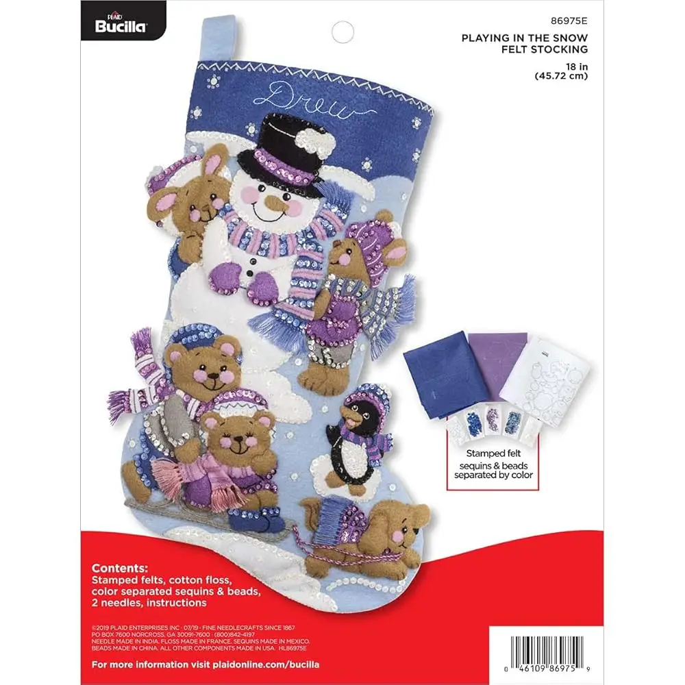 

86975E Набор для творчества из фетра, Игра в снегу