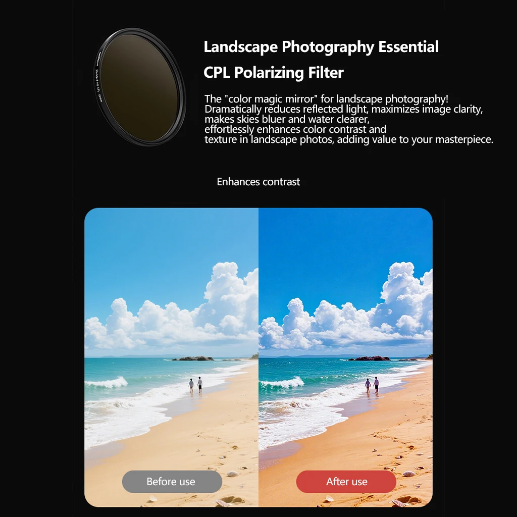 für Insta360 Ace Pro Action-Kamera CPL MCUV ND8 ND64 Filterset 49MM Wasserdichte Objektivfilter für Insta 360 AcePro Zubehör – Detail 4