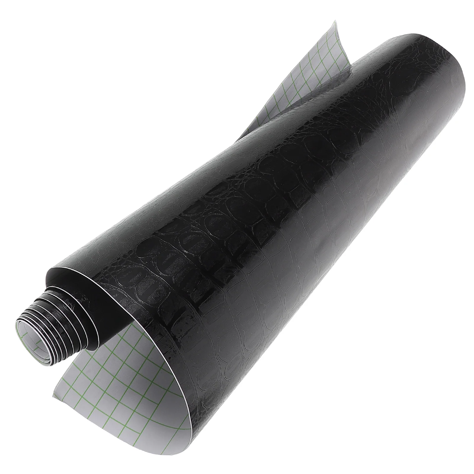 

Black Crocodile Fake Vinyl Wrap 152x30cm High Gloss Self Adhesive Car Interior Film Automotive Dashboard Furniture Use