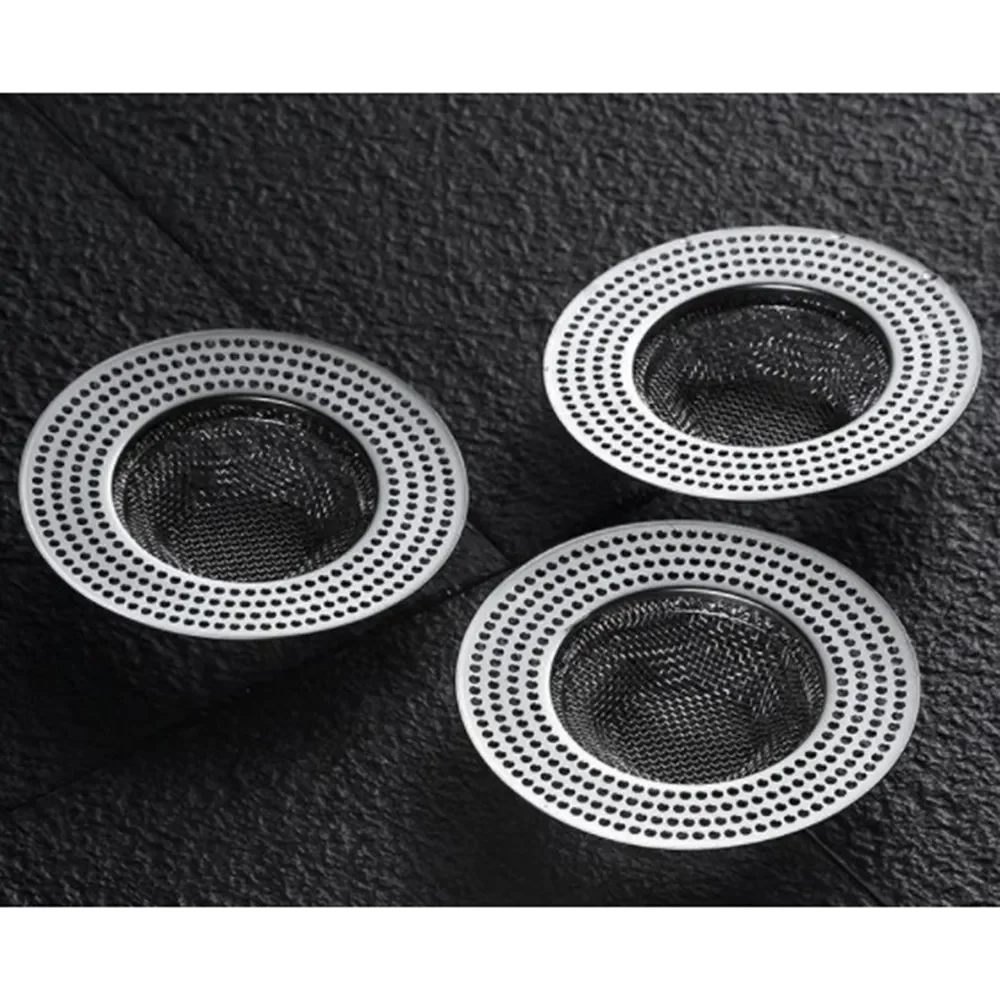 Sink Strainer Kitchen Sink Grid Filter Stainless Steel Drain Hole Filter Mesh Protection Against Clogging Kitchen Accessorie