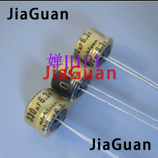 20PCS NICHICON MW 6.3v330uf 8x5MM electrolytic capacitor 330UF 6.3V FineGold 330UF6.3V MUSE Audio Capacitor 330UF/6.3V