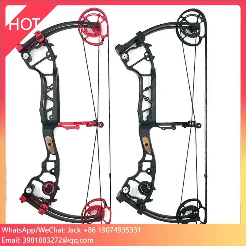 OEM/ ODM Dual-Purpose Compound Bow Hunting Catapult Bow for Steel Ball and Arrow Gordon Limbs Short-Axis Compound Barebow
