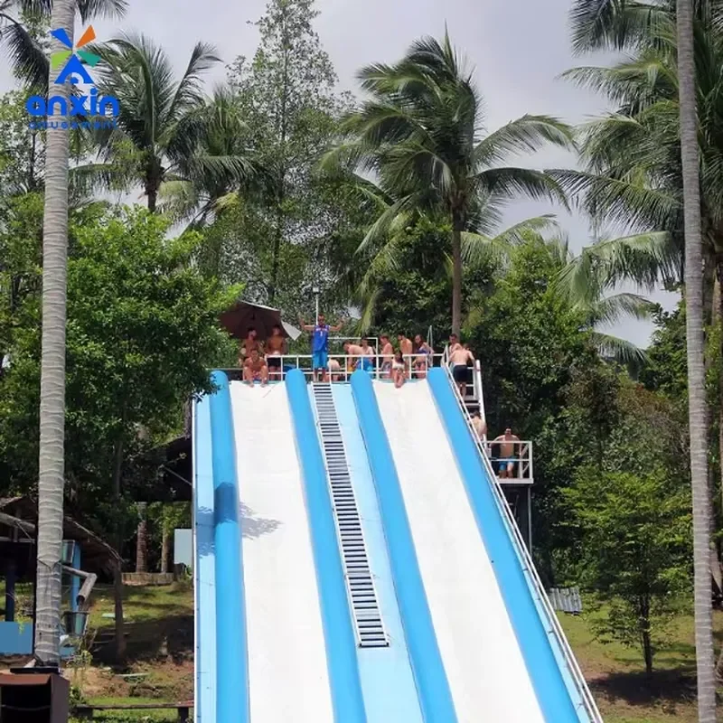 OEM ODM Long Inflatable Water Slip Slide Slope Mounted Water Slide For Summer Tourist Attraction