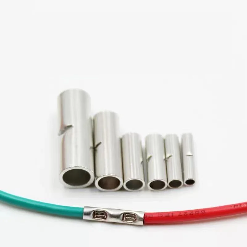 200 قطعة النحاس العارية المشتركة أنبوب النحاس العارية المعلبة تجعيد محطات عدة لصق موصلات الأسلاك AWG8 12-10 14-12 18-14 22-18 24-22 #4