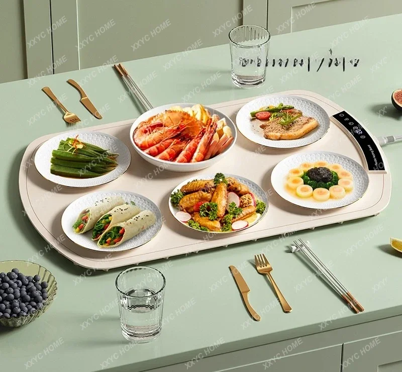 Y Vegetable Warming Board Hot Dishes Household Dining Table Mat Heating Plate Folding Multifunctional Meal Insulation Board