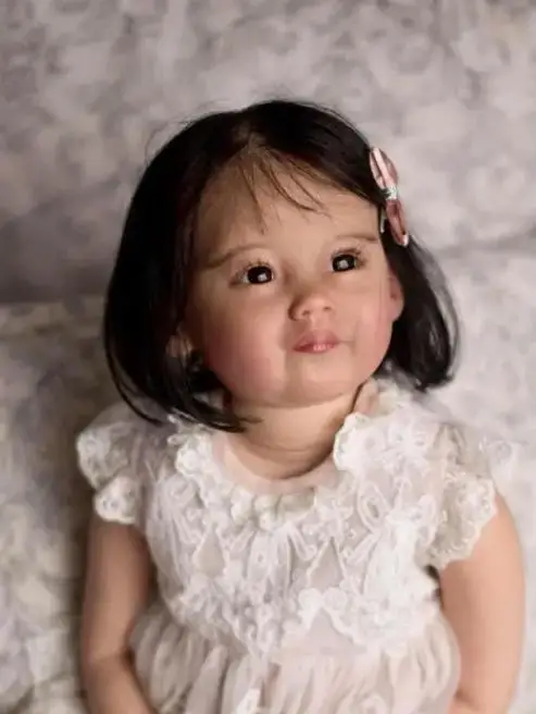 NPK 32Inch  Unfinished Unpainted Huge Size Reborn Leonie Toddler Baby DIY Doll Kit with Body and Eye