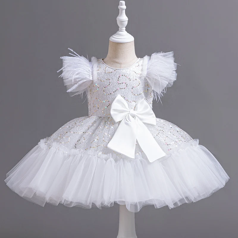 6633 Little Baby abbigliamento ragazza abito da sposa bambini festa di compleanno abiti da principessa bambini cerimonia di nozze Costume