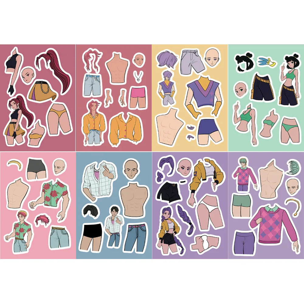 8 Witch Hunter Group Stickers - Decorative for Craft Albums, DIY Decor & Stationery BulingBulingStickers Store